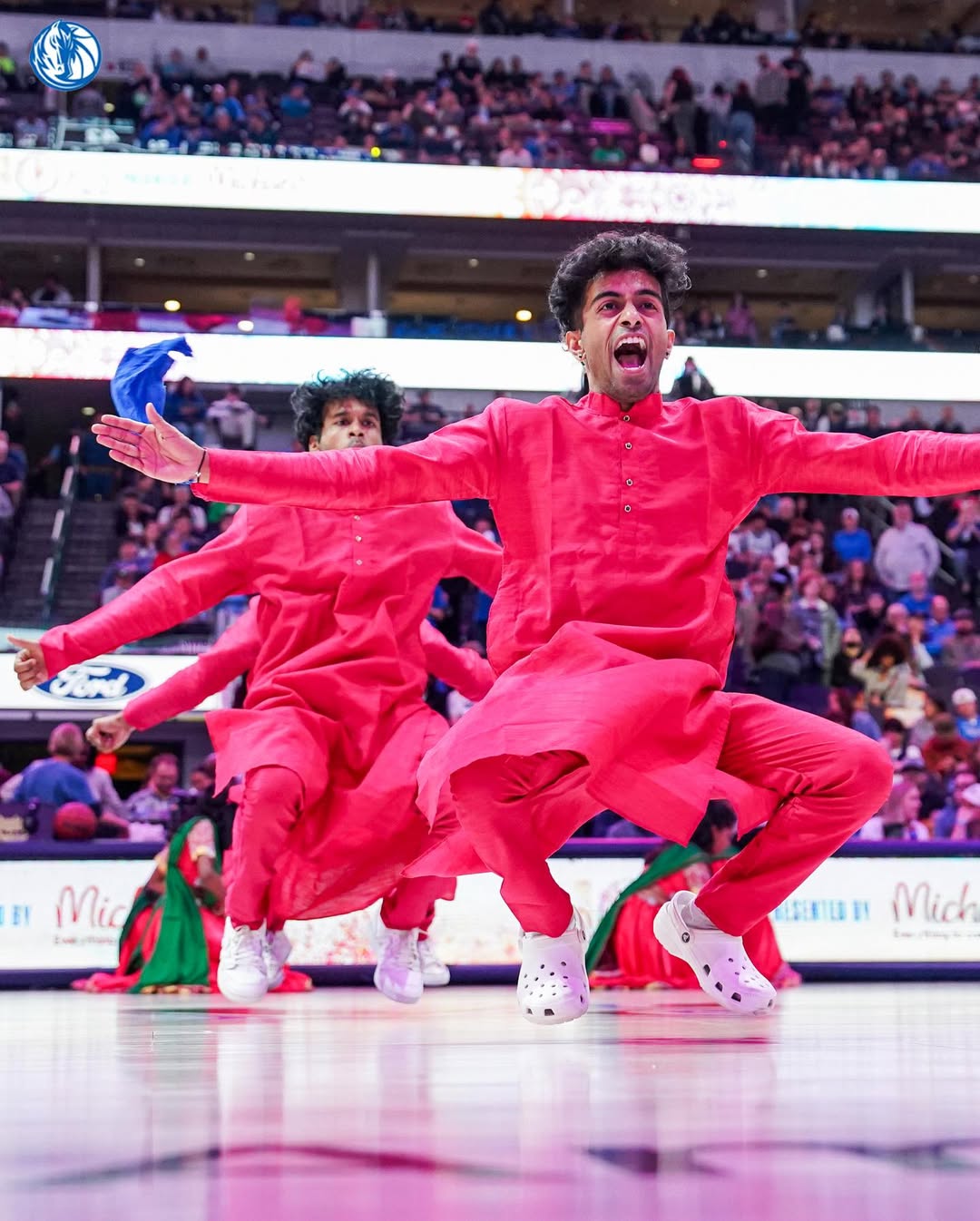 Bollywood Dance Central halftime performance at a Dallas Mavericks game, American Airlines Center